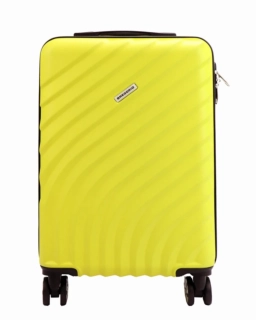 🧳 Malý žltý cestovný kufor Gregorio z polykarbonátu ABS – veľkosť S 55×38×22 cm