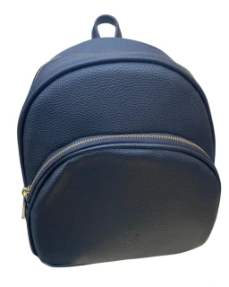 🎒 Čierny batoh GROSSO s kapsou so zlatým zipsom a vyrazeným logom 32x25x13 cm